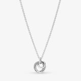 925 Silver Family Always Pansy Flower Pendant Necklace DIY Jewelry