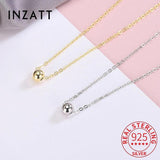 925 Silver 18K Bead Choker Necklace Women Fine Jewelry