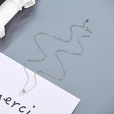 925 Silver 18K Bead Choker Necklace Women Fine Jewelry