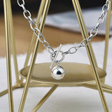 925 Silver Vintage Cross Pendant Necklace Choker for Women