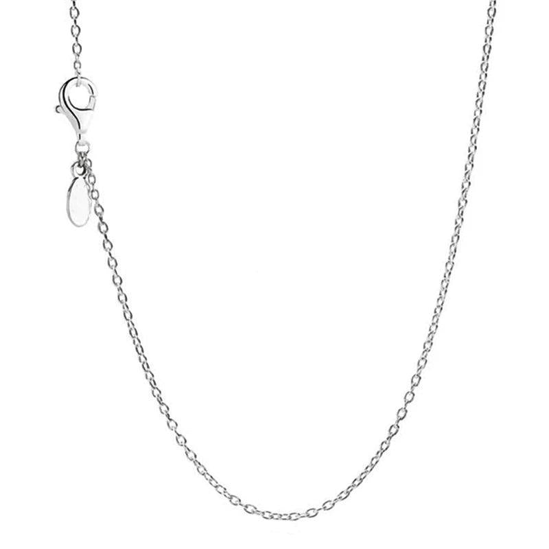 925 Silver Two-Tone Multi-Ring Pendant Necklace Charm Infinity Knot