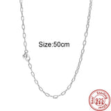 925 Silver Circle Sparkling Charm Necklace