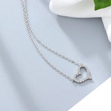Heart Zircon Necklace & Pendant for Women