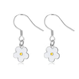 TrustDavis 925 Sterling Silver Flower Pendant Necklace for Women Girls DS3904