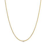925 Silver Classic Cable Chain Rose Necklace