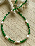Baroque Pearl Lapis Lazuli Necklace 316 Stainless Steel