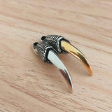 Men's Retro Silver Dragon Claw Pendant Necklace Gift