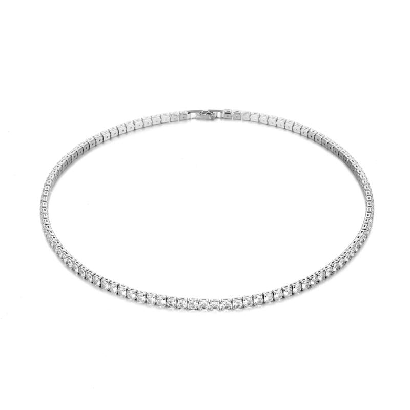 4mm Zircon Tennis Chain Necklace Chocker for Party Wedding