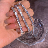 4mm Zircon Tennis Chain Necklace Chocker for Party Wedding