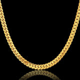 Men Necklace 6MM Sideway Chain Long Choker 45/50/60cm Sporty Gift