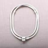 925 Silver Necklace Bracelet Set Bridal Party Women Jewelry