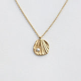 Ginkgo Pendant Necklace Freshwater Pearl Stainless Steel Chain Female Jewelry