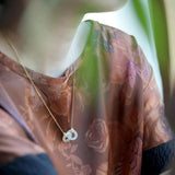 Natural Hotan Jade Interlocking Necklace for Women