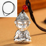 Monkey King Pendant with Hanging Rope