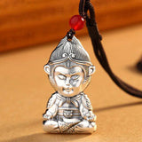Monkey King Pendant with Hanging Rope