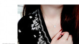 925 Silver Zircon Square Necklace Pendant for Women