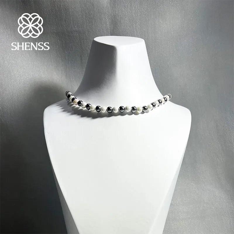 S925 Sterling Silver Classic Necklace 6mm Shell