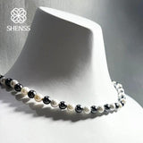 S925 Sterling Silver Classic Necklace 6mm Shell