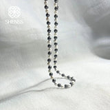 S925 Sterling Silver Classic Necklace 6mm Shell