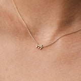 925 Silver Angel Number Necklace, Women's Gift 111 333 444 777 Luck Pendant