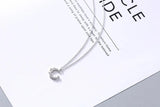 Moon Zircon Necklace - 925 Sterling Silver