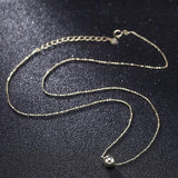 925 Silver Transfer Beads Clavicle Chain Necklace for Women
