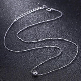 925 Silver Transfer Beads Clavicle Chain Necklace for Women