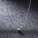 925 Silver Transfer Beads Clavicle Chain Necklace for Women