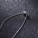 925 Silver Transfer Beads Clavicle Chain Necklace for Women