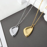 925 Silver Women Pendant Chain Smooth Geometry Necklace