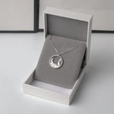 Hot Couple Silver Love Pendant Necklace X225