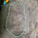 Natural Apatite Choker Necklace Gemstone Women High Jewelry
