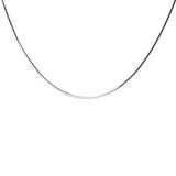 925 Sterling Silver Snake Box Chain Necklace 0.7/0.8mm