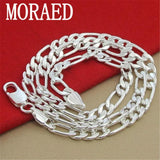 Men's 8mm 20 Inch 925 Silver Necklace Chain Jewelry for Women