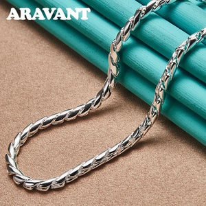 925 Silver 18 Inch Necklace Chain Wedding Jewelry