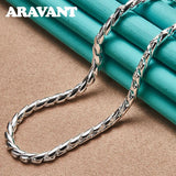925 Silver 18 Inch Necklace Chain Wedding Jewelry