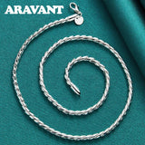 925 Silver 18 Inch Necklace Chain Wedding Jewelry
