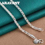 925 Silver 18 Inch Necklace Chain Wedding Jewelry