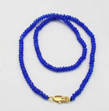 Natural Rainbow Jade Roundel Faceted Necklace 4*2mm Chocker Beads