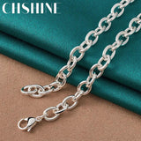925 Silver Flower Pendant Necklace Wedding Jewelry