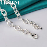 925 Silver Flower Pendant Necklace Wedding Jewelry