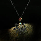 Silver Crystal Choker Pendant Necklace Octopus Animal Party Jewelry