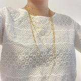 925 Sterling Silver Cross Beaded Chain Choker Necklace for Women Girls