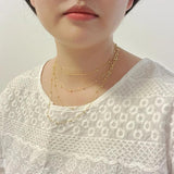 925 Sterling Silver Cross Beaded Chain Choker Necklace for Women Girls