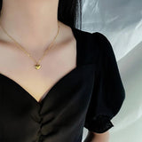 Stainless Steel Love Necklace Clavicle Chain 18K Necklace For Women
