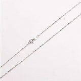 925 Silver Ingot Necklace Classic Chain Silver/Gold/Rose