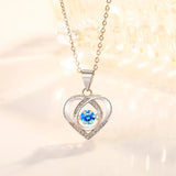 Sterling Silver 925 Diamond Necklace Pendant for Women