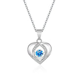 Sterling Silver 925 Diamond Necklace Pendant for Women