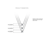 925 Silver Round Zircon Pendant Necklace for Women