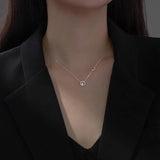 925 Silver Sun & Moon Zircon Necklaces & Pendants